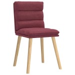 vidaXL Scaune de bucătărie, 4 buc., roșu vin, material textil vidaXL Scaune de bucătărie, 4 buc., roșu vin, material textil