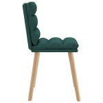 vidaXL Scaune de sufragerie 4 buc Tesatura verde inchis vidaXL Scaune de sufragerie 4 buc Tesatura verde inchis