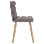 vidaXL Scaune de sufragerie, 4 buc., gri taupe, material textil vidaXL Scaune de sufragerie, 4 buc., gri taupe, material textil