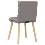 vidaXL Scaune de sufragerie, 4 buc., gri taupe, material textil vidaXL Scaune de sufragerie, 4 buc., gri taupe, material textil