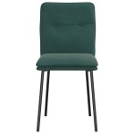 vidaXL Scaune de bucătărie, 4 buc., verde închis, catifea vidaXL Scaune de bucătărie, 4 buc., verde închis, catifea
