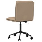 vidaXL Scaune de bucătărie, 2 buc., cappuccino, piele ecologică vidaXL Scaune de bucătărie, 2 buc., cappuccino, piele ecologică