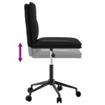 vidaXL Scaune de bucătărie, 2 buc., negru, piele ecologică