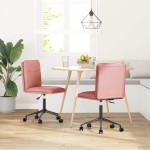 vidaXL Scaune de sufragerie 2 buc piele artificială roz vidaXL Scaune de sufragerie 2 buc piele artificială roz