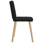 vidaXL Scaune de sufragerie 6 buc. negru material textil vidaXL Scaune de sufragerie 6 buc. negru material textil