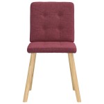 vidaXL Scaune de bucătărie pivotante, 6 buc., roșu vin, textil vidaXL Scaune de bucătărie pivotante, 6 buc., roșu vin, textil