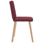 vidaXL Scaune de bucătărie pivotante, 6 buc., roșu vin, textil vidaXL Scaune de bucătărie pivotante, 6 buc., roșu vin, textil
