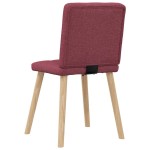 vidaXL Scaune de bucătărie pivotante, 6 buc., roșu vin, textil vidaXL Scaune de bucătărie pivotante, 6 buc., roșu vin, textil