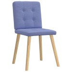 vidaXL Scaune de sufragerie 6 buc țesătură Jeans Blue vidaXL Scaune de sufragerie 6 buc țesătură Jeans Blue