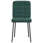 vidaXL Scaune de bucătărie, 6 buc., verde închis, catifea vidaXL Scaune de bucătărie, 6 buc., verde închis, catifea