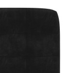vidaXL Scaune de sufragerie, 6 buc, negru, catifea