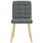 vidaXL Scaune de sufragerie, 6 buc., gri închis, material textil