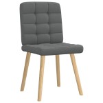 vidaXL Scaune de sufragerie, 6 buc., gri închis, material textil