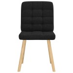 vidaXL Scaune de sufragerie 6 buc. negru material textil vidaXL Scaune de sufragerie 6 buc. negru material textil
