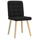 vidaXL Scaune de sufragerie 6 buc. negru material textil vidaXL Scaune de sufragerie 6 buc. negru material textil