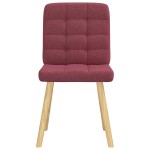 vidaXL Scaune de bucătărie pivotante, 6 buc., roșu vin, textil vidaXL Scaune de bucătărie pivotante, 6 buc., roșu vin, textil