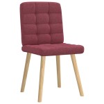 vidaXL Scaune de bucătărie pivotante, 6 buc., roșu vin, textil vidaXL Scaune de bucătărie pivotante, 6 buc., roșu vin, textil
