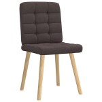 vidaXL Scaune de bucătărie, 6 buc., maro închis, material textil vidaXL Scaune de bucătărie, 6 buc., maro închis, material textil