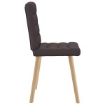 vidaXL Scaune de bucătărie, 6 buc., maro închis, material textil vidaXL Scaune de bucătărie, 6 buc., maro închis, material textil