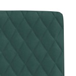 vidaXL Scaune de bucătărie, 6 buc., verde închis, catifea