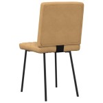 vidaXL Scaune de sufragerie, 6 buc., maro, catifea vidaXL Scaune de sufragerie, 6 buc., maro, catifea