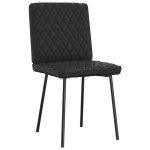 vidaXL Scaune de sufragerie, 6 buc., negru, piele ecologică