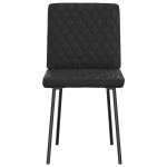 vidaXL Scaune de sufragerie, 6 buc., negru, piele ecologică