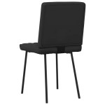 vidaXL Scaune de sufragerie, 6 buc., negru, piele ecologică