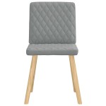 vidaXL Scaune de sufragerie, 6 buc., gri deschis, material textil
