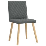 vidaXL Scaune de sufragerie, 6 buc., gri închis, material textil
