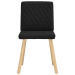 vidaXL Scaune de sufragerie 6 buc. negru material textil vidaXL Scaune de sufragerie 6 buc. negru material textil