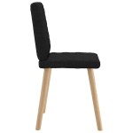 vidaXL Scaune de sufragerie 6 buc. negru material textil vidaXL Scaune de sufragerie 6 buc. negru material textil