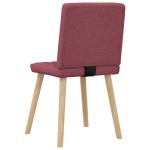 vidaXL Scaune de bucătărie pivotante, 6 buc., roșu vin, textil vidaXL Scaune de bucătărie pivotante, 6 buc., roșu vin, textil