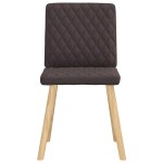 vidaXL Scaune de bucătărie, 6 buc., maro închis, material textil vidaXL Scaune de bucătărie, 6 buc., maro închis, material textil