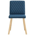 vidaXL Scaune de sufragerie, 6 buc., albastru, material textil