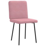 vidaXL Scaune de sufragerie, 6 buc, roz, catifea