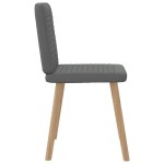 vidaXL Scaune de sufragerie, 6 buc., gri închis, material textil