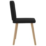 vidaXL Scaune de sufragerie 6 buc. negru material textil vidaXL Scaune de sufragerie 6 buc. negru material textil