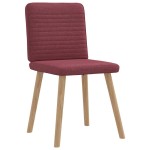 vidaXL Scaune de bucătărie pivotante, 6 buc., roșu vin, textil vidaXL Scaune de bucătărie pivotante, 6 buc., roșu vin, textil