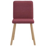 vidaXL Scaune de bucătărie pivotante, 6 buc., roșu vin, textil vidaXL Scaune de bucătărie pivotante, 6 buc., roșu vin, textil