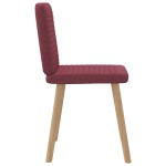 vidaXL Scaune de bucătărie pivotante, 6 buc., roșu vin, textil vidaXL Scaune de bucătărie pivotante, 6 buc., roșu vin, textil