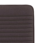 vidaXL Scaune de bucătărie, 6 buc., maro închis, material textil