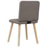 vidaXL Scaune de sufragerie, 6 buc., gri taupe, material textil