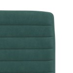 vidaXL Scaune de bucătărie, 6 buc., verde închis, catifea