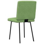vidaXL Scaune de sufragerie, 6 buc, verde deschis, catifea