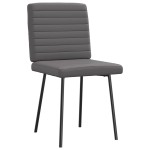 vidaXL Scaune de sufragerie, 6 buc., gri, piele ecologică