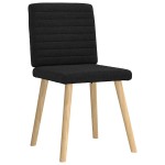 vidaXL Scaune de sufragerie 6 buc. negru material textil vidaXL Scaune de sufragerie 6 buc. negru material textil