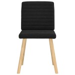 vidaXL Scaune de sufragerie 6 buc. negru material textil vidaXL Scaune de sufragerie 6 buc. negru material textil