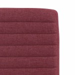 vidaXL Scaune de bucătărie pivotante, 6 buc., roșu vin, textil