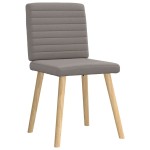 vidaXL Scaune de sufragerie, 6 buc., gri taupe, material textil
